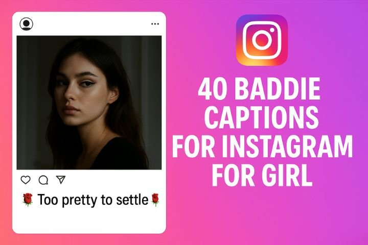 Stylish confident girl striking a pose for Instagram baddie captions for girls.