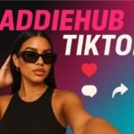 Baddiehub TikTok blog thumbnail with confident girl selfie and TikTok gradient background
