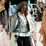 Collage of Hispanic fashion models showcasing noteworthy trends